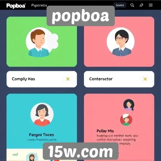 Explorando recursos interativos do site Popboa